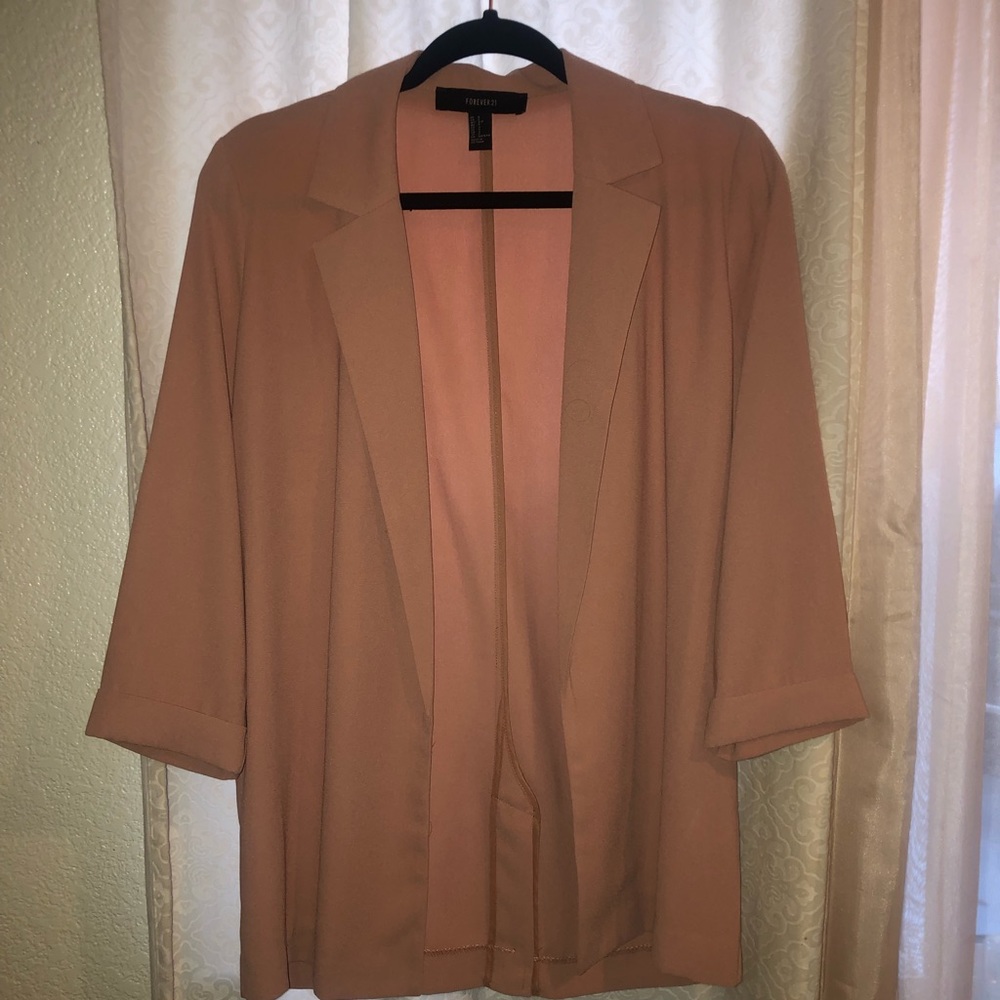 Salmon pink blazer